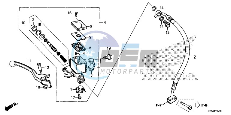 FRONT BRAKE MASTER CYLINDER