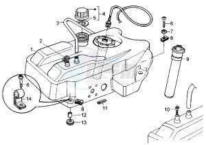 Hexagon LX-LXT 125-180 drawing Fuel Tank