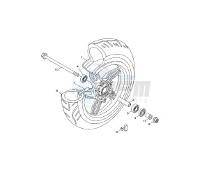 HW XENTER 125 drawing FRONT WHEEL