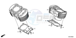 VT750C2BB Shadow E drawing CYLINDER