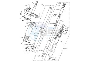 DT RE 125 drawing FRONT FORK