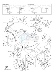 YZF-R1 998 R1 (BX41) drawing COWLING 2