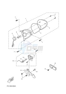 NS50N AEROX NAKED (1PL1 1PL1 1PL1) drawing TAILLIGHT