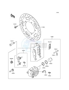 VULCAN 900 CLASSIC VN900BFF GB XX (EU ME A(FRICA) drawing Front Brake