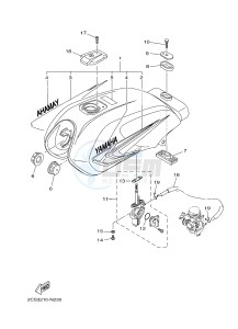 YB125 (2CS3) drawing FUEL TANK