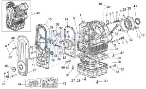 Breva V IE 850 drawing Crank-case