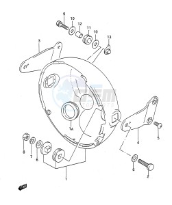 GSF400 (E28) Bandit drawing HEADLAMP HOUSING