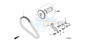 TRX420FPAC TRX420 ED drawing CAM CHAIN/TENSIONER