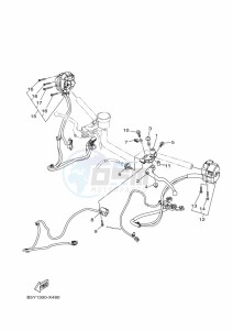 MT-10 MTN1000 (B5Y1) drawing HANDLE SWITCH & LEVER