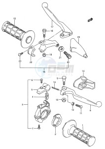 RM125 (E28) drawing HANDLE SWITCH