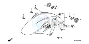 VFR8009 Ireland - (EK / MME TWO) drawing FRONT FENDER