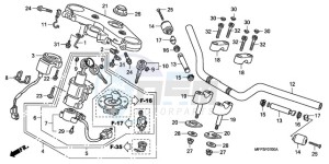 CB1300S9 Australia - (U / BCT MME TWO) drawing HANDLE PIPE/TOP BRIDGE