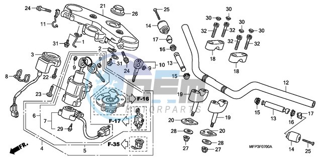 HANDLE PIPE/TOP BRIDGE