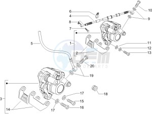 Runner 50 Pure Jet (UK) UK drawing Brakes hose  - Calipers