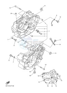 WR250R (32DN) drawing CRANKCASE