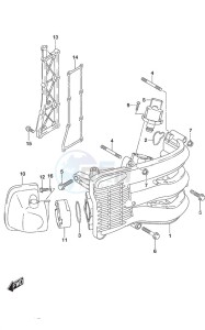 DF 40A drawing Intake Manifold/Silencer/Exhaust Cover