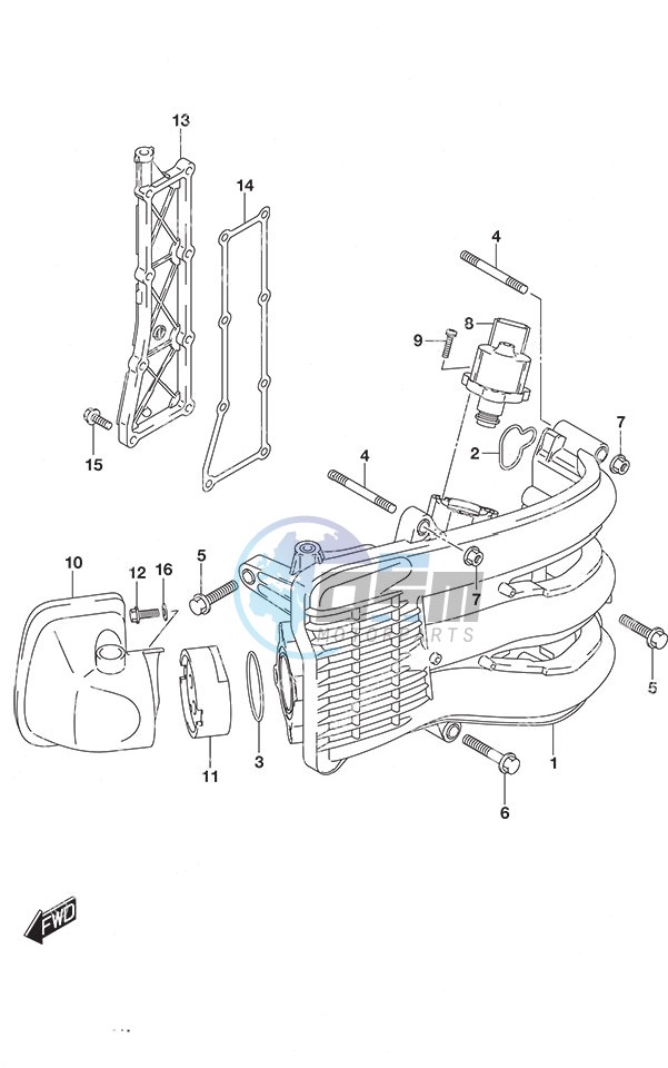 Intake Manifold/Silencer/Exhaust Cover