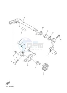 YZ250F (1SM9 1SMA 1SMB 1SMC) drawing SHIFT SHAFT