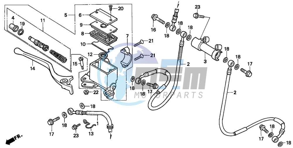 FR. BRAKE MASTER CYLINDER