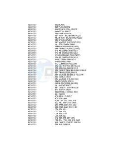 AE50 (E1) drawing * COLOR CHART *