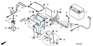 VT750CA9 Korea - (KO / ST) drawing BATTERY