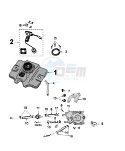 FIGHT 4 50 4T drawing TANK AND FUEL PUMP