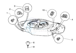 Hexagon GTX 125-180 drawing Handlebar Switch