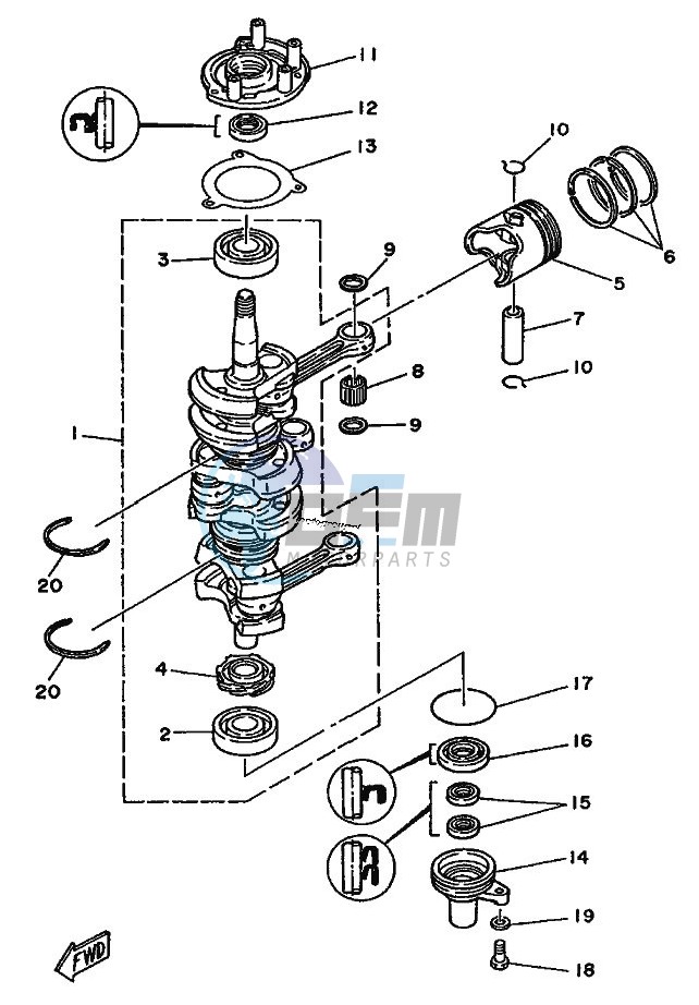 CRANKSHAFT--PISTON