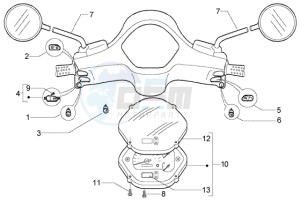 Granturismo 200 L U.S.A. drawing Electrical device-speedometers kms.