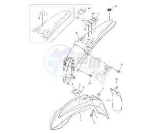 YZ F 450 drawing FENDER