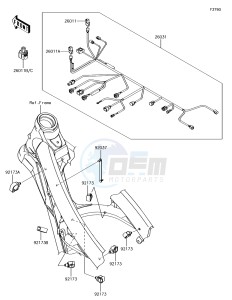 KX450F KX450HHF EU drawing Chassis Electrical Equipment