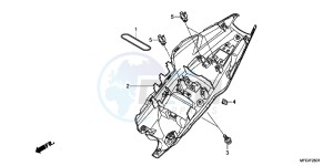 CB600FC drawing REAR FENDER (2)