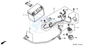 VFR8009 Australia - (U / MME) drawing BATTERY