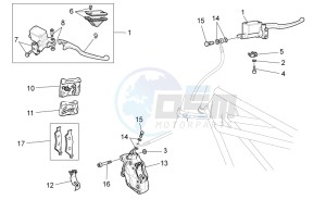 V7 II Special ABS 750 drawing Front brake system