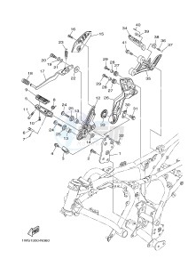 MT07A MT-07 ABS 700 (1XBA 1XBB) drawing STAND & FOOTREST 2