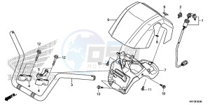 TRX420FA5F TRX420F Europe Direct - (ED) drawing HANDLE PIPE