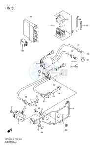 SFV650 (E21) Gladius drawing ELECTRICAL (SFV650UL1 E24)