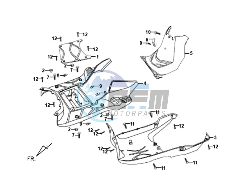 FOOTREST / FRAME COWLING