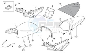 RS 125 E2 - E3 drawing Saddle unit