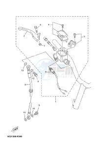 YN50FT YN50FT (2AC6) drawing FRONT MASTER CYLINDER