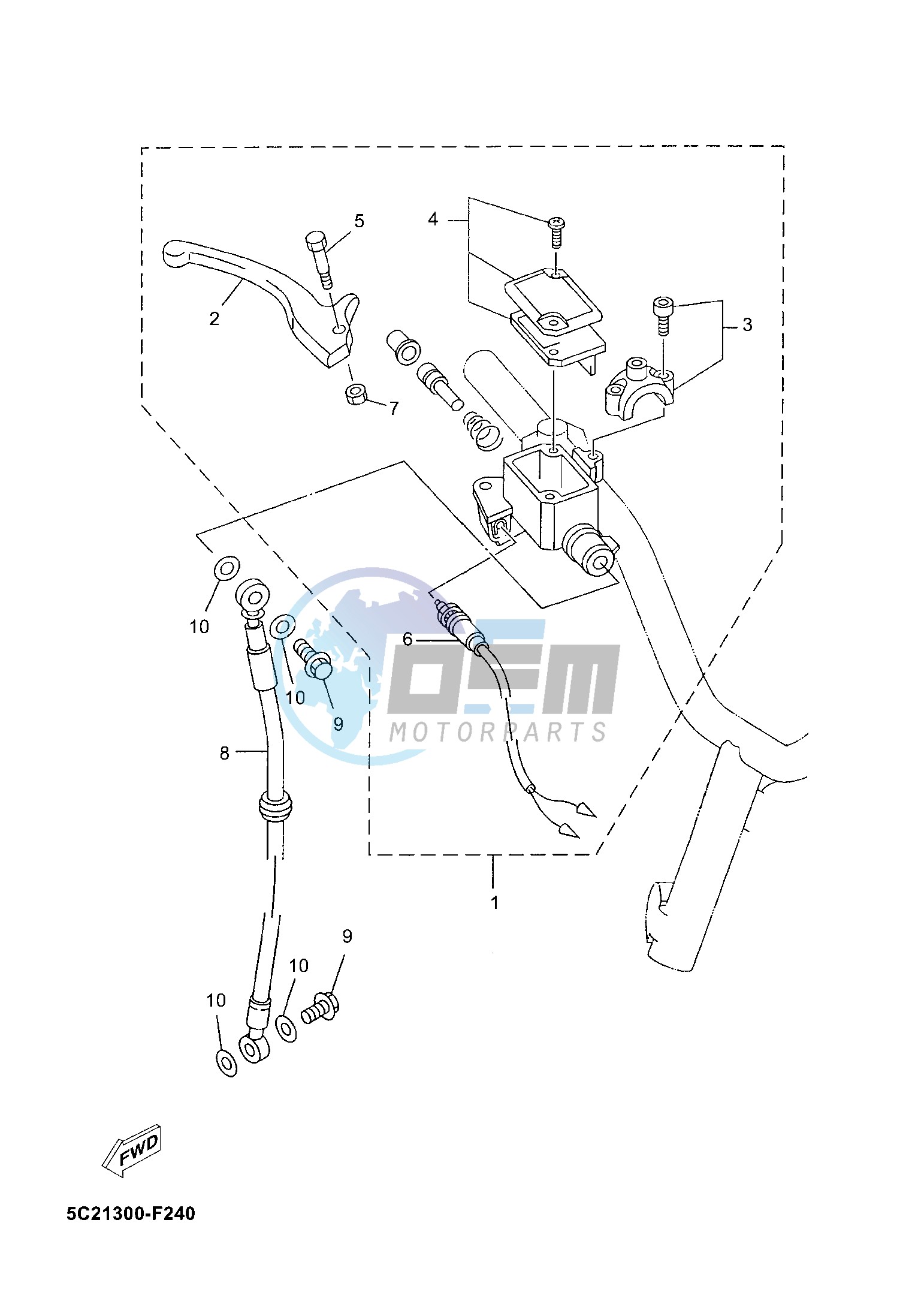 FRONT MASTER CYLINDER