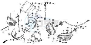 TRX500TM drawing HEADLIGHT