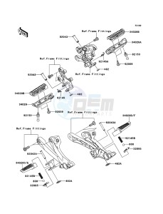 ZZR1400_ABS ZX1400FEFB FR GB XX (EU ME A(FRICA) drawing Footrests