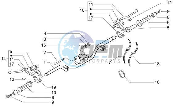 Handlebar - Brake Pump