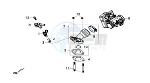 HD2 200 drawing INLET / FUEL INJECTOR / THROTTLE VALVE BODY