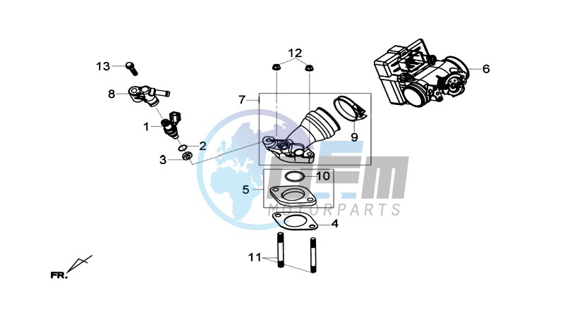 INLET / FUEL INJECTOR / THROTTLE VALVE BODY