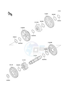 KVF 400 D [PRAIRIE 400] (D1-D4) [PRAIRIE 400] drawing GEAR CHANGE DRUM_SHIFT FORK-- S- -