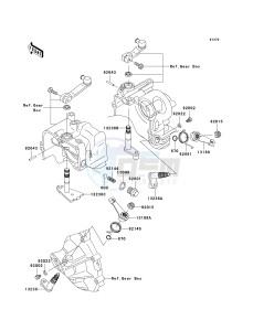 KAF 620 J [MULE 3010 TRANS4X4] (J6J-J8F) J7F drawing GEAR CHANGE MECHANISM