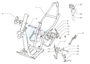 Ark AC 45 Yellow-Blue 50 drawing Chassis-Central stand