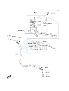 KSF 90 A [KFX90] (A7F-A9S) A8F drawing FRONT MASTER CYLINDER